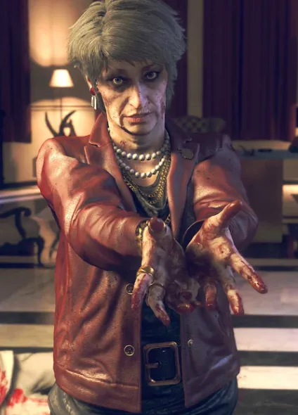 Mary Kelley Watch Dogs Legion Red Leather Jacket