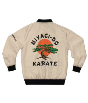 Miyagi Do Karate Cobra Kai Off White Bomber Jacket