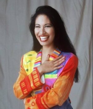 Selena Quintanilla Pérez Cotton Colorful Blazer Coat Front