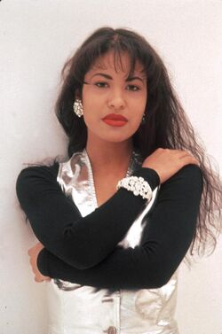 Selena Quintanilla Silver Metallic Classic Leather Vest Front