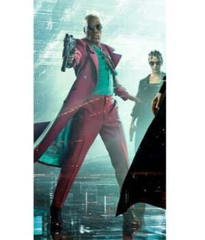 The Matrix Resurrections Morpheus Pink Coat