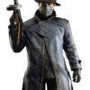 Watch Dogs Alone Leather Trench Coat