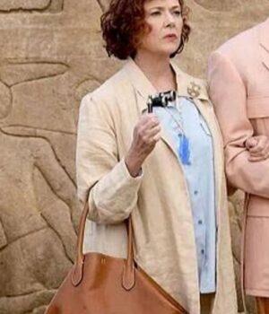 Annette Bening Death on the Nile Trench Coat