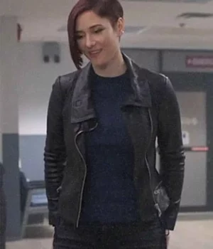 Chyler Leigh Supergirl Leather Black Jacket