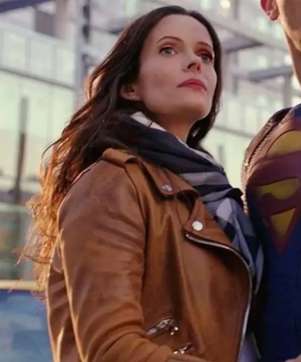 Elizabeth Tulloch Supergirl Brown Leather Jacket