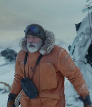 George Clooney The Midnight Sky Orange Coat
