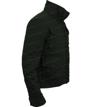 John Dutton Yellowstone Green Quilted Jacket Side