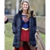 Melissa Benoist Supergirl Puffer Parka Coat