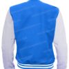 Mens Blue and White Letterman Jacket