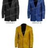 Men's Casual Style Slim Fit Real Leather Blazer Coat
