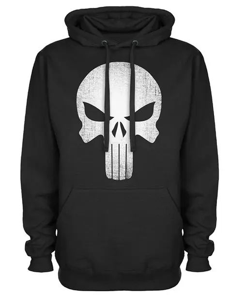 Skull Logo The Punisher Fleece Hoodie