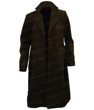 Yellowstone S04 Beth Dutton Wool Green Long Coat Open Style