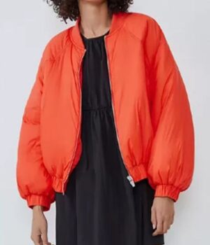 Alexis Floyd Inventing Anna Orange Puffer Jacket