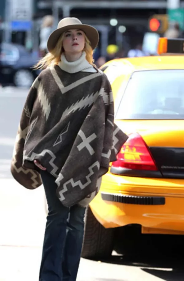 Ashleigh A Rainy Day In New York Grey Poncho Coat