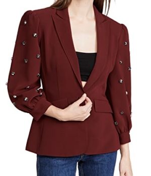 Camryn Grimes The Young and The Restless Maroon Blazer Jacket