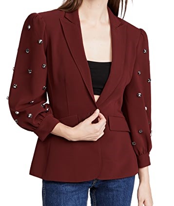 Camryn Grimes The Young and The Restless Maroon Blazer Jacket