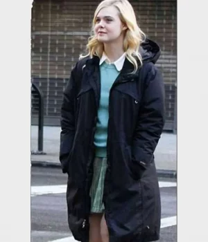 Elle Fanning A Rainy Day In New York Coat