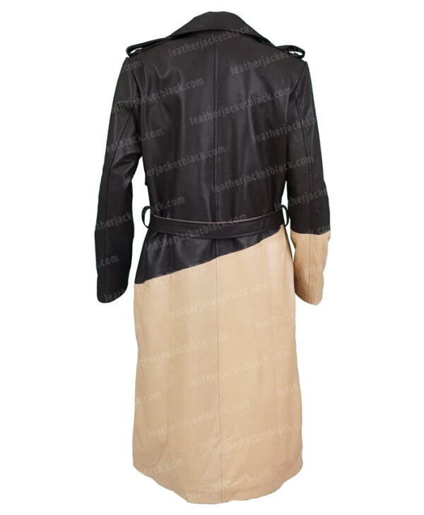 Kacy Duke Inventing Anna S01 EP09 Leather Trench Coat Back
