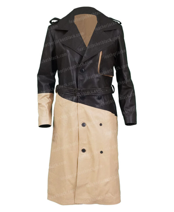 Kacy Duke Inventing Anna S01 EP09 Leather Trench Coat Front