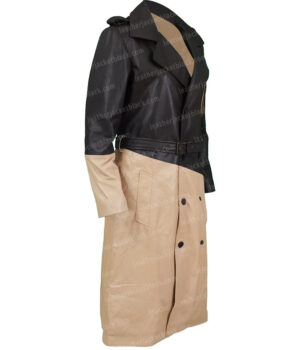 Kacy Duke Inventing Anna S01 EP09 Leather Trench Coat Side