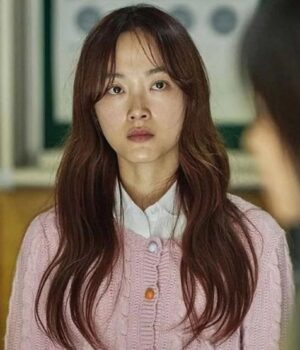 Lee Yoo-mi All Of Us Are Dead Pink Cardigan