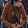 Lisseth Chavez Chicago P.D S07 Brown Suede Jacket