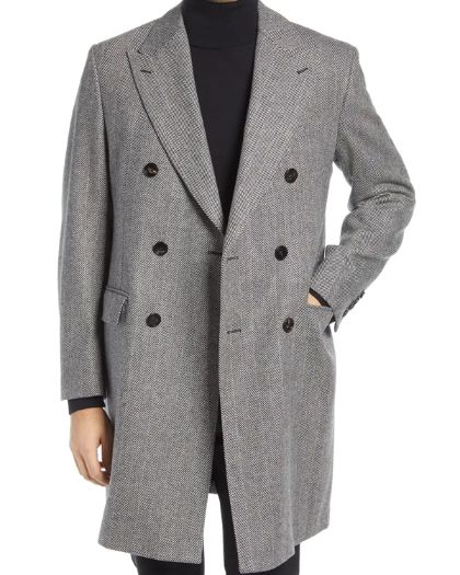 Mark Grossman The Young and The Restless Grey Wool Coat