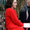 Miriam Midge The Marvelous Mrs Maisel Red Wool Coat