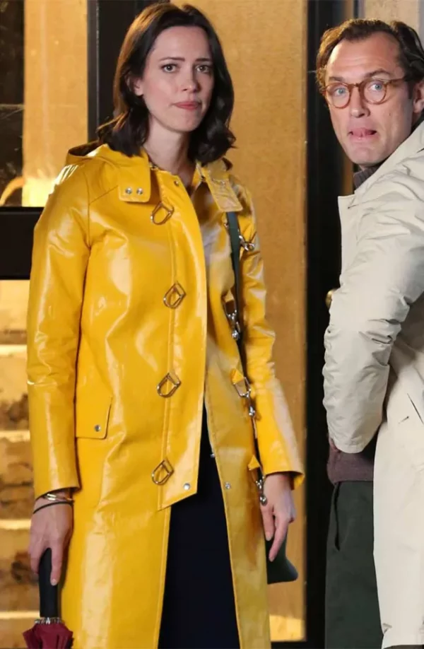 Rebecca Hall A Rainy Day In New York Yellow Coat