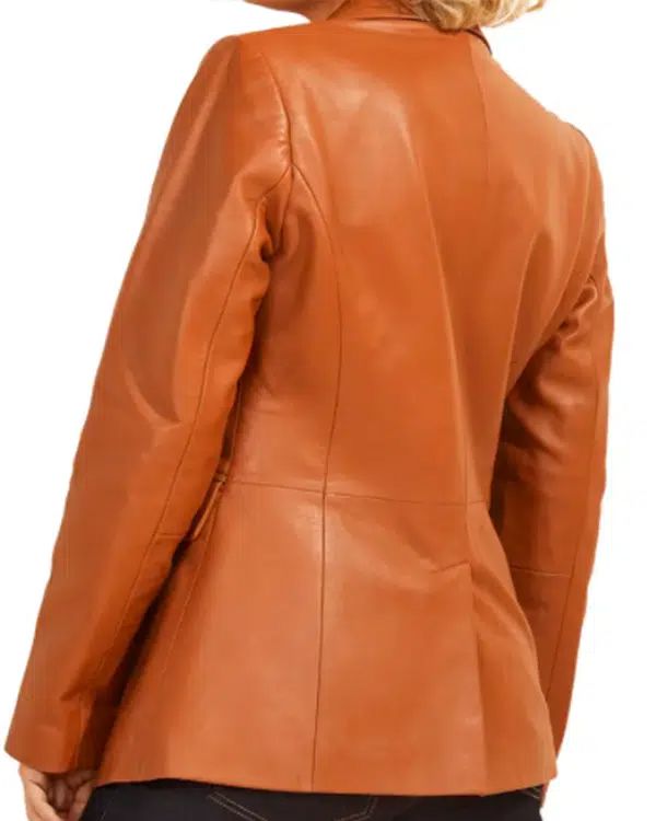 The Young and the Restless Sharon Case Brown Leather Blazer