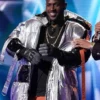 Antonio The Masked Singer Hippo Silver Hooded Jacket