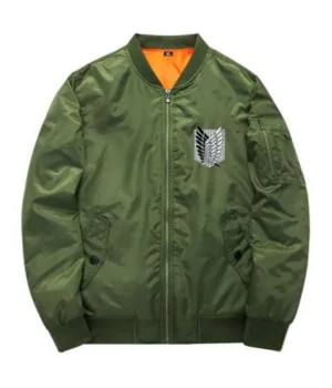 Attack On Titan Survey Corps Green Bomber Jacket