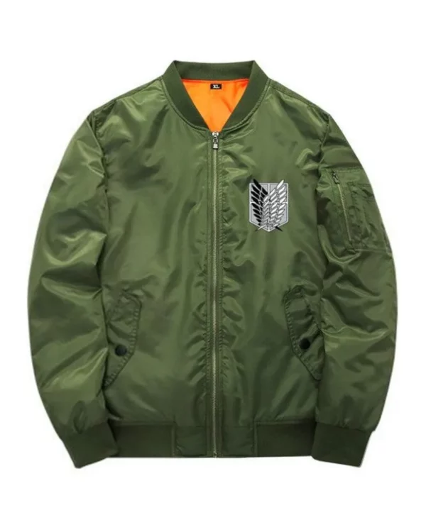 Attack On Titan Survey Corps Green Bomber Jacket
