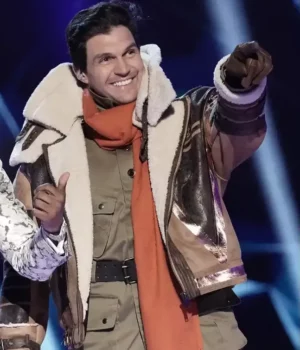 Barry Zito The Masked Singer Brown Suede Jacket