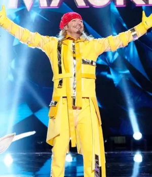 Bret Michaels The Masked Singer Yellow Leather Jacket