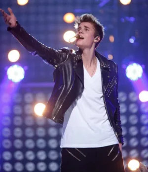 Justin Bieber All Around the World Studded Jacket