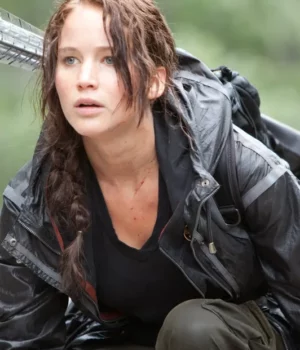 Katniss Everdeen The Hunger Games Black Hooded Jacket