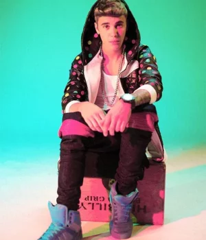 Lolly Music Justin Bieber Polka Black Jacket