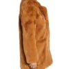 Melody Mel Bayani The Equalizer Brown Faux Fur Coat side