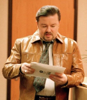 S02 EP03 The Office David Brent Brown Leather Jacket