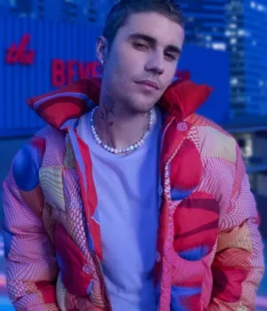 Singer Justin Bieber Our World Documentary Puffer Jacket