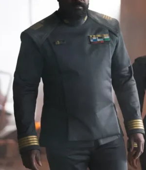 Halo Captain Jacob Keyes Grey Cosplay Costume Jacket front