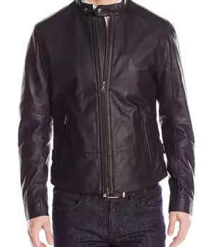 Ian Somerhalder The Vampire Diaries Coffee Brown Leather Jacket front