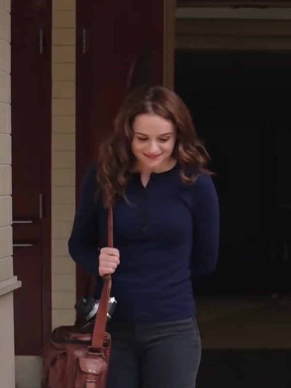 Joey King The In Between Navy Blue Shirt front