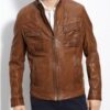 Looper Bruce Willis Real Leather Jacket front