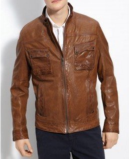 Looper Bruce Willis Real Leather Jacket front