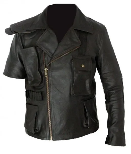 Mad Max Tom Hardy Fury Road Black Leather Jacket front