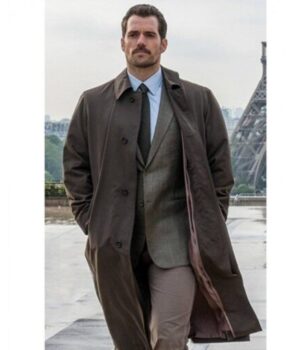 Mission Impossible Henry Cavill Fallout Trench Coat front