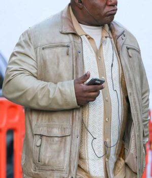 Mission Impossible Ving Rhames Fallout Leather Jacket front