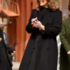 Russian Doll Annie Murphy Black Long Coat side